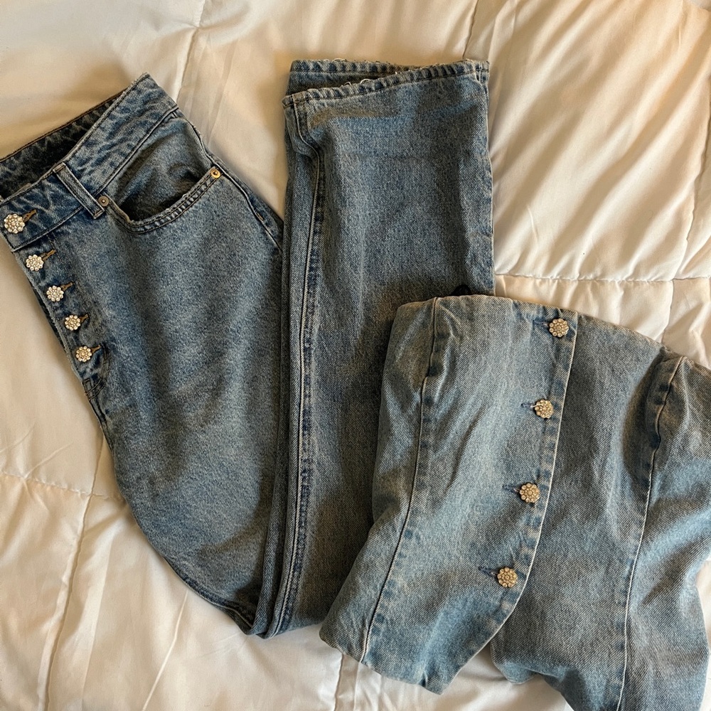 Women's Blue Denim Jeans set